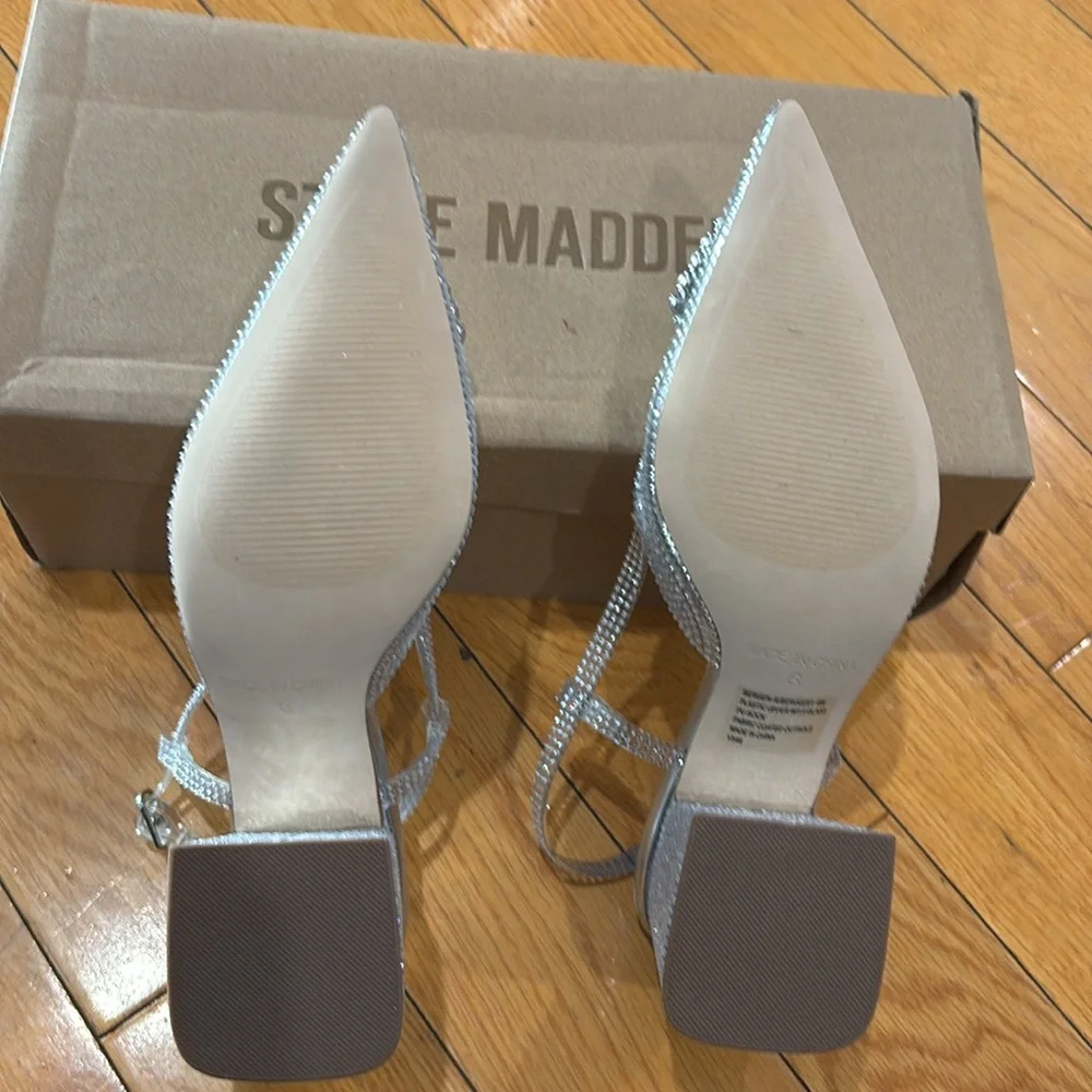 Steve Madden Bergen Heel in Clear Size: 6